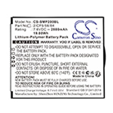 Payment Terminal Battery, Replacement For Cameronsino 4894128181293